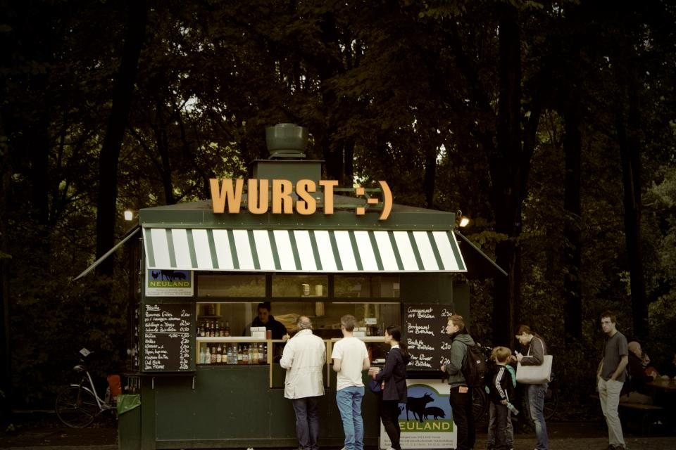 A sausage kiosk in Berlin